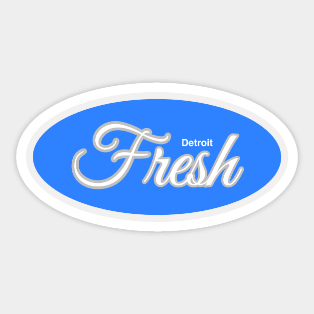 DETROIT FRESH Sticker by DRAWGENIUS